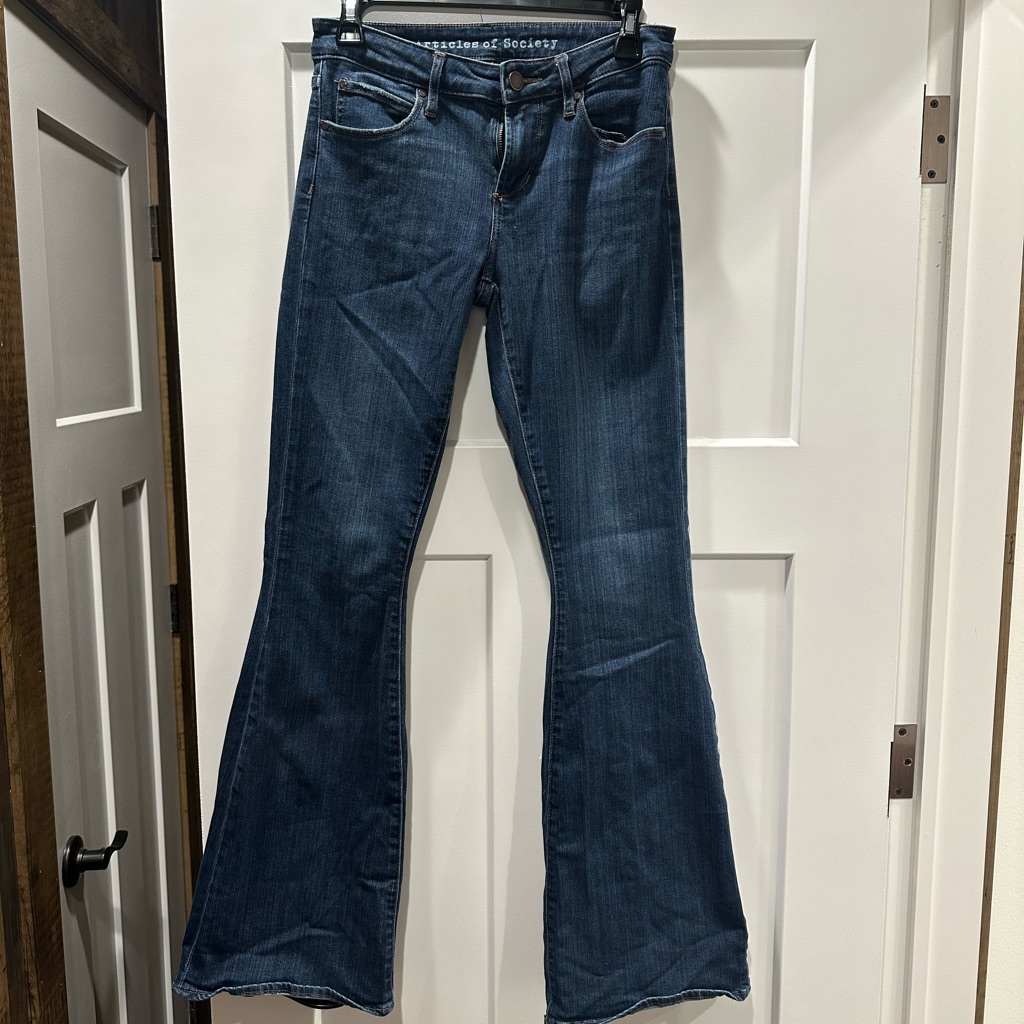 Articles Of Society Dark Blue Flare Jeans